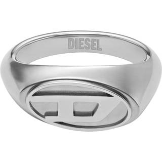 Diesel Unisex Stainless Steel Logo Signet Ring DX1475040-7