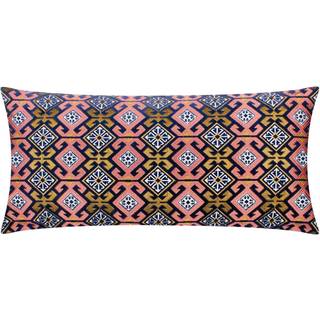 Paoletti Paoletti Rose or Blue Seventy Three Laurel Embroidered Geometric 100% Cotton Cushion