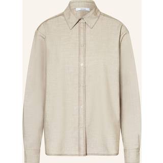 Reiss Reiss Neutral Nova Relaxed Long-Sleeve Shirt With Wool