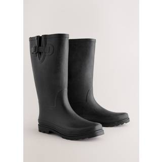 Next Black Rubber Wellies
