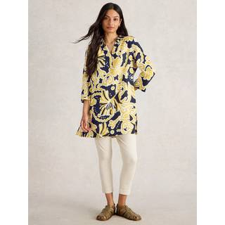White Stuff White Stuff Yellow Blake 100% Linen Tunic