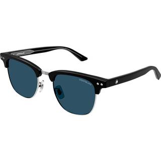 Montblanc Mand Montblanc MB0382S 002 Solbriller Acetat Sort Blå Firkantet