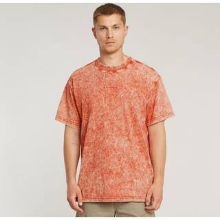 Washed Loose T-Shirt - Red - Men