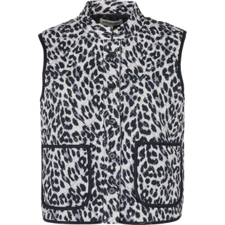 Lollys Laundry vest - Cairo Quilted leopard print