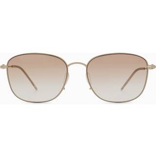 Giorgio Armani Mand AR6168 300213 Solbriller Metal Guld Brun Pillow Normal Skygge