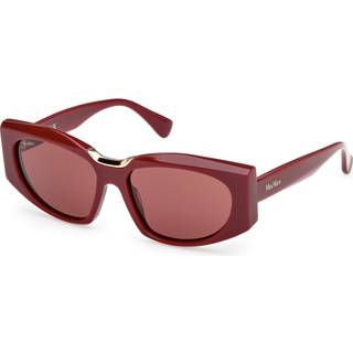 Max Mara Kvinde MM0144 SPARK-8 69S Solbriller Acetat Bordeaux Bordeaux Firkantet Normal