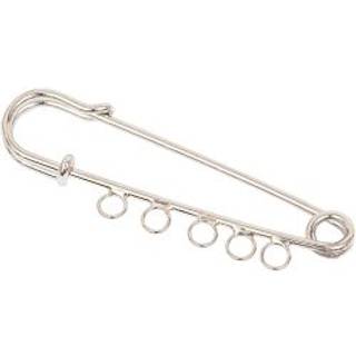 Kiltnadel mit Ösen silber 70mm 2 Stück - Silber
