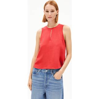 ARMEDANGELS Women's Rafalaa Lino Top Damer størrelse S farve rød