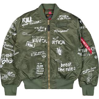 Jakke Alpha Industries MA-1 Peace Sage Green XL - Sage Green - XL