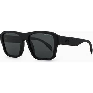 Armani Exchange AX4154SU 807887 56 Solbriller Mænd Black - Matte Black - 56mm