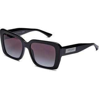 Jimmy Choo Kvinde JC5042 50008G Solbriller Acetat Sort Grå Firkantet Normal Skygge