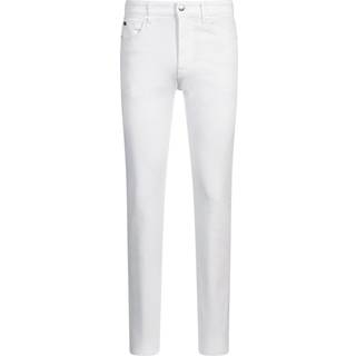 Delaware-jeans med slim fit i hvid denim med behageligt stræk