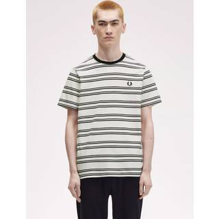 Fred Perry Herren T-Shirt weiß gestreift