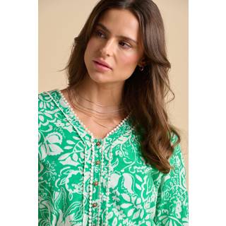Brakeburn Brakeburn Green Wildflower Blouse