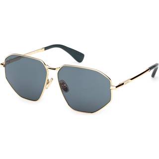 Max Mara Kvinde MM0143 MILLER-4 30N Solbriller Metal Guld Grøn Firkantet Normal