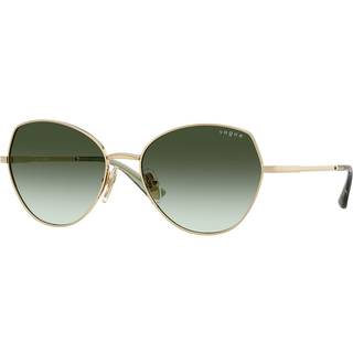 VOGUE EYEWEAR Kvinde VO4330S 848/8E Solbriller Metal Guld Grøn Geometrisk Normal Skygge