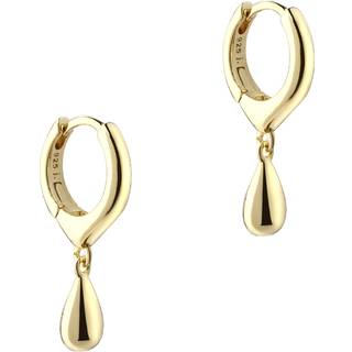 SHINY DROP HOOP | GOLDEN