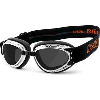 HELLY - No.1 Bikereyes | Motorradbrille, Motorrad-Sonnenbrille, Bikerbrille, winddicht, klassisch | SEHSTÄRKE möglich | hurricane 3 - smoke
