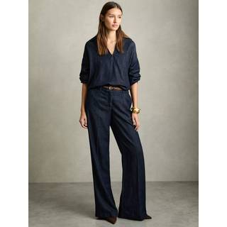 Reiss Reiss Dark Blue Reed Denim Look Overshirt