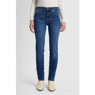 7 For All Mankind 7 For All Mankind Mid Blue Roxanne Rise Slim Leg Jeans