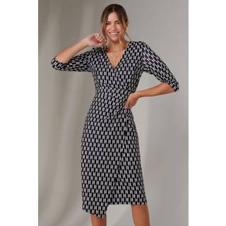 Jolie Moi 3/4 Sleeve Wrap Shift KjoleEU 46 (UK 18)