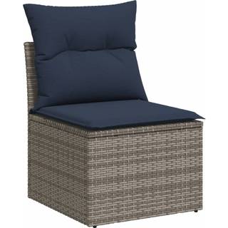 sofasæt til haven 12 dele med hynder polyrattan grå