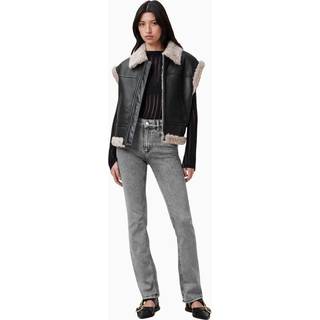 All Saints AllSaints Grey Chrome Slim Haldan Bootcut Jeans