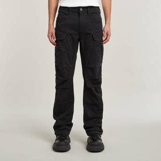 3D Regular Straight Cargo Pants - Black - Men