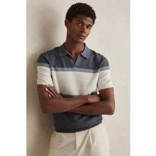 Reiss Reiss Jefferson Textured Knit Stribet Polo-skjorter