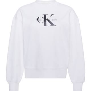 Monogram Logo Relaxed Sweatshirt - White - L