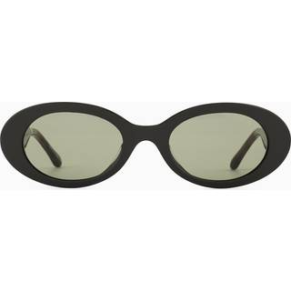 Giorgio Armani Kvinde AR8234U 62292A Solbriller Acetat Grøn Grøn Rund Normal