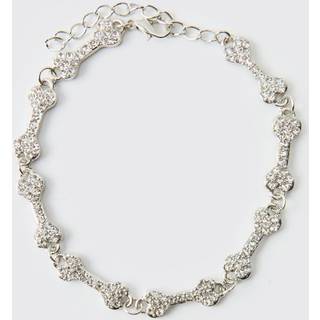 Mens Silver Bone Link Bracelet