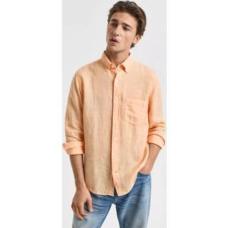 GANT Herre Regular fit garment-dyed hørskjorte (XXL)