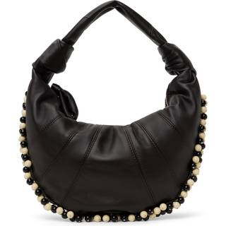 Lemaire Fortune Mini beaded leather shoulder bag - brown - One Size