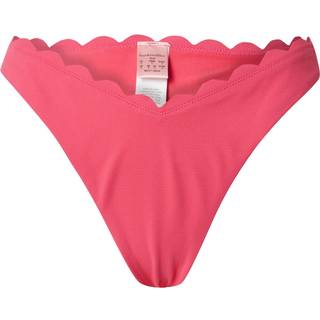 Hunkemöller Højskåret Bikinitrusse Scallop pink - XL
