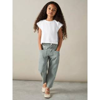 Reiss Reiss White Terry 3 Pack 9-13 yrs Cotton-Jersey Cropped T-Shirt 3 Pack