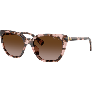 Ralph Lauren Kvinde RA5330U 605813 Solbriller Acetat Rosa Brun Sommerfugl Normal Skygge