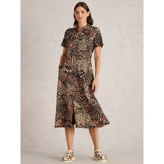 White Stuff White Stuff Black Rua Jersey Shirt Dress