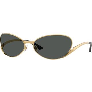 Versace Unisex VE2285 100287 Solbriller Metal Guld Grå Rund Normal