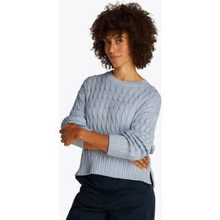 Tommy Hilfiger Tommy Hilfiger Grey Soft 100% Cotton Cable Crew Neck Jumper