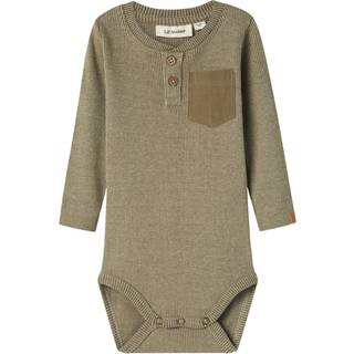 LIL ATELIER Langærmet Body Barbar Moss Gray