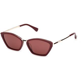 Max Mara Kvinde MM0162 MILLER7 69S Solbriller Acetat Bordeaux Bordeaux Rund Normal