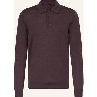 Reiss Reiss Dark Bordeaux Trafford Merino Wool Polo Shirt