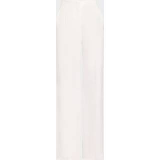 Max Mara Aversa logo high-rise wide-leg pants - brown - M