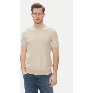 BOSS H Jianfranco Knitted T Shirt in Beige | BOSS | Norton Barrie - L