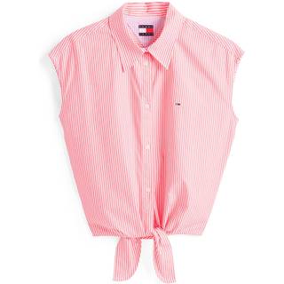 Cropped Cap Sleeve Poplin Shirt