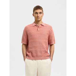 Med Tekstur Strikket Poloshirt