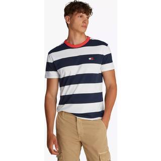 Tommy Jeans Normal pasform Fed stribet 100% bomuld T-shirtStor
