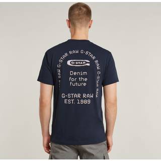 Back Graphic Arch T-Shirt - Dark blue - Men
