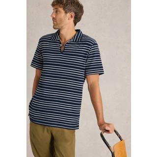 White Stuff Jacquard Stribet 100% Bomuld Polo-skjorterSmall